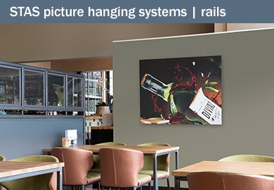 code koppeling kapsel STAS picture hanging systems